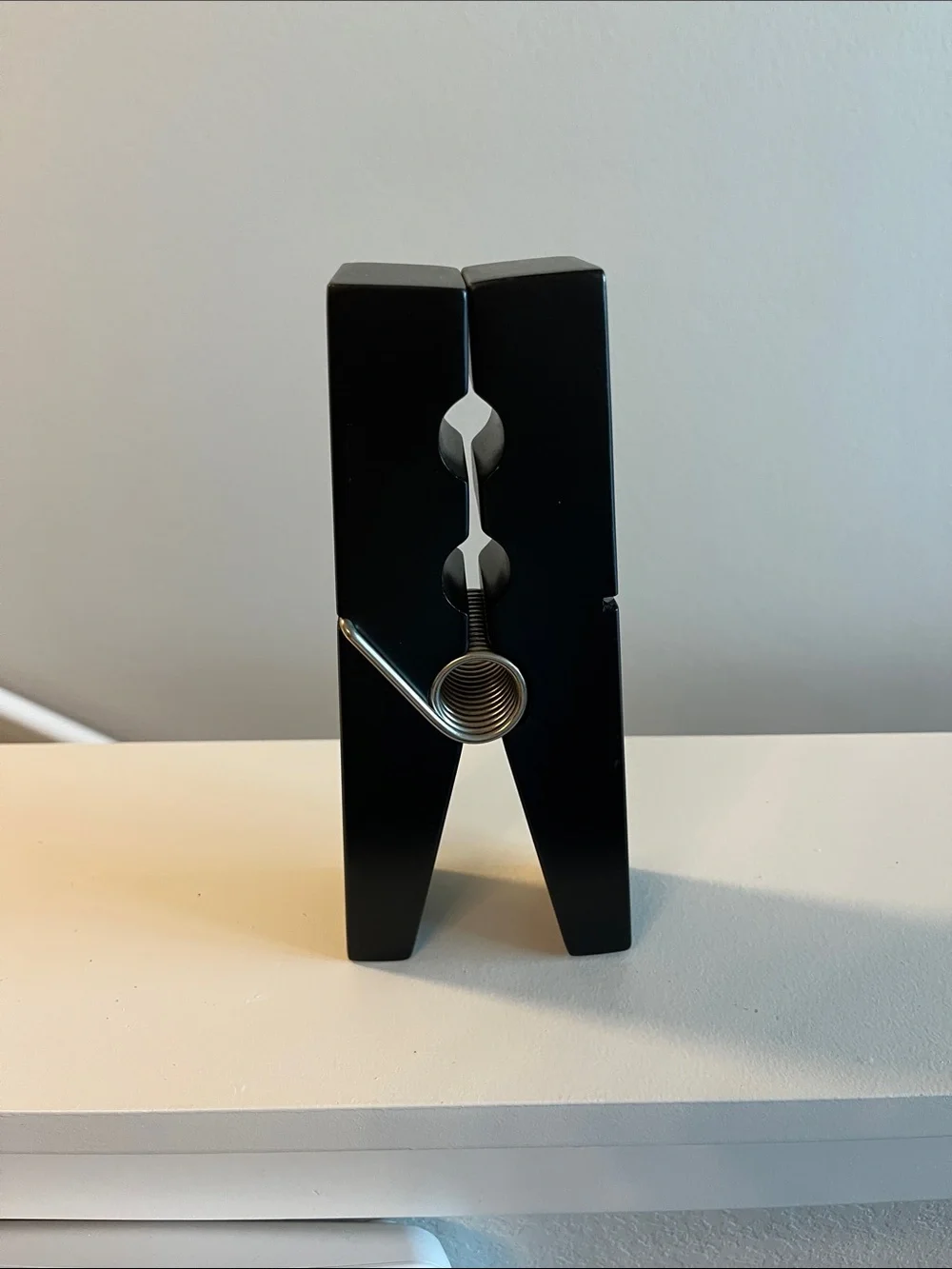 Black wooden Decorative Clothespin Wall/Shelf Accent - Modern Home Wall Decor